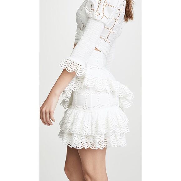 THURLEY Raven Miniskirt 100% cotton AU6/US2 - Picture 3 of 12